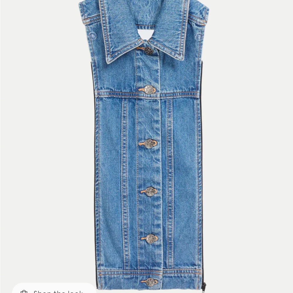 Veronica Beard Blue Denim Vest